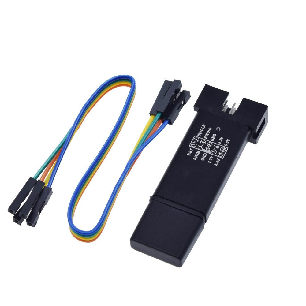 ST-Link V2 Mini STM8 STM32 Simulator Download Programmer Programming With Cover DuPont Cable