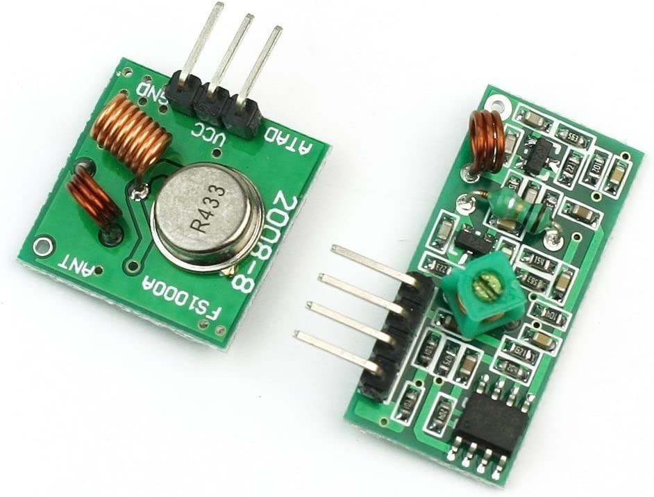 433Mhz RF Wireless Transmitter + Receiver Link Kit Module