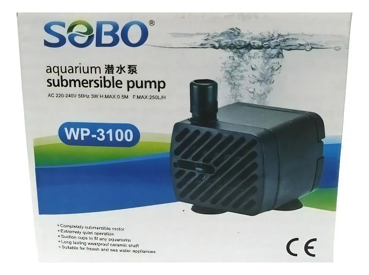 SOBO 3w Aquarium Submersible Pump WP-3100