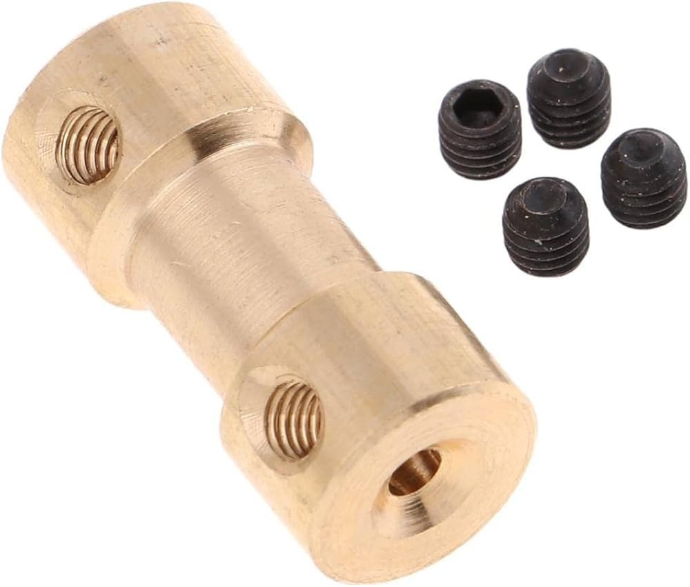 Brass Rigid Hexagonal Coupling Motor Shaft Coupler