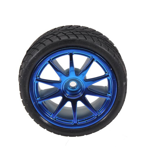 65mm Rubber Tire Wheel With Sponge Liner For 1:10 1/10 Smart Car Robot Parts