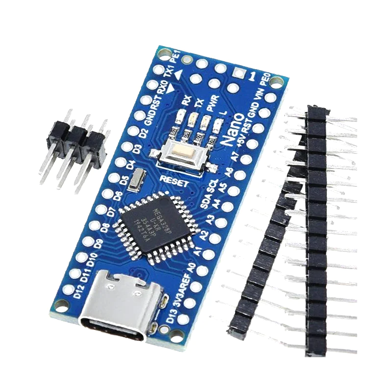 Nano V3.0 ATMEGA328P micro-controller board CH340  unsoldered Type-C