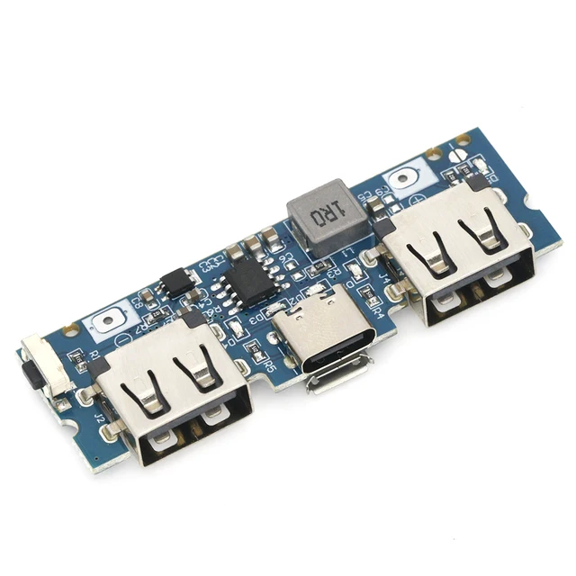 Lithium Battery Charger Board LED Dual USB 5V 2.4A