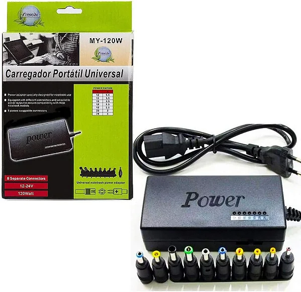 My-120W Universal Portable Notebook Charger