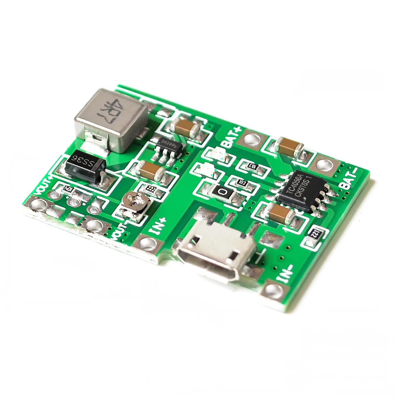 Lithium Li-ion 18650 3.7V 4.2V Battery Charger Board DC-DC Step Up Boost Module TP4056