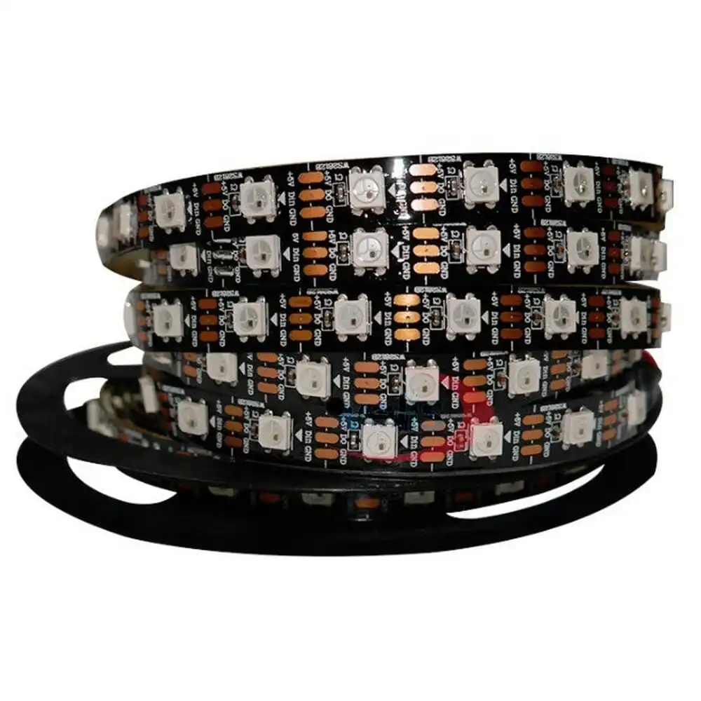 5m WS2812B  Led Strip 60leds Per Meter Individually Addressable Smart RGB Led Strip,Black/White PCB Waterproof IP65 DC5V
