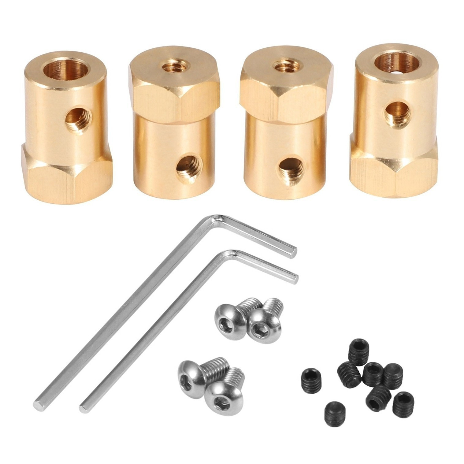 5mm to 12mm Brass Combiner Wheel Hub Hex Adapter RC Car