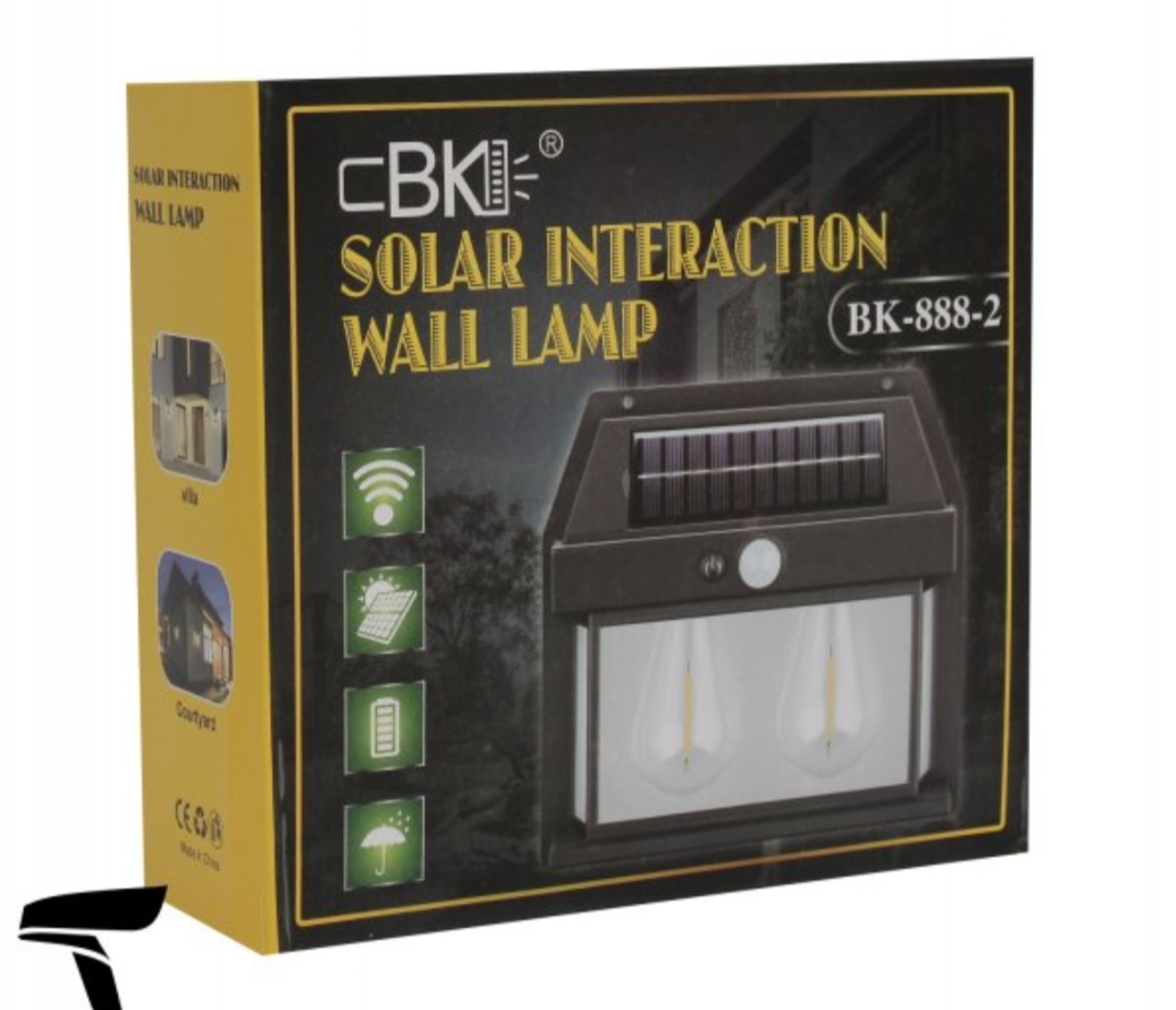 Solar Rechargeable Intercation Wall lamp BK-888-2