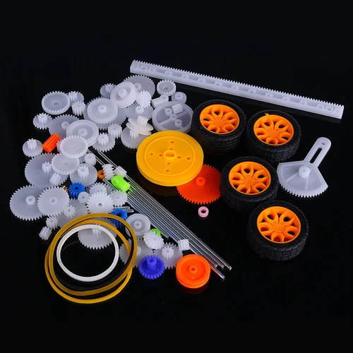 78pcs Plastic Gear Assorted Kit Set With Various Gear And Axle Belt