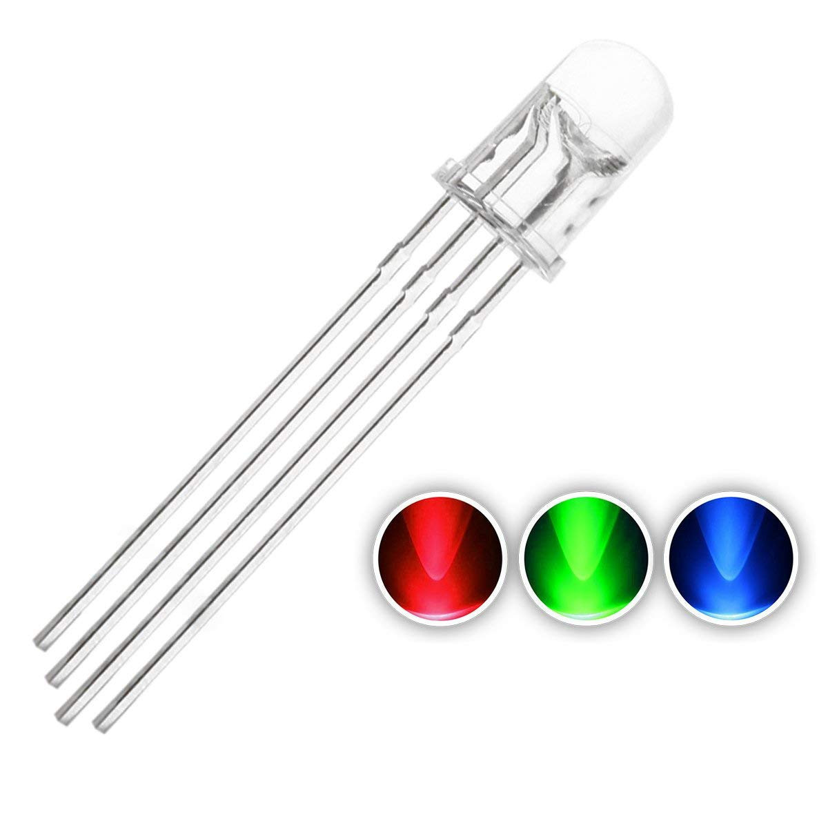 Multicolor 3pin 5mm RGB Led Diode Light