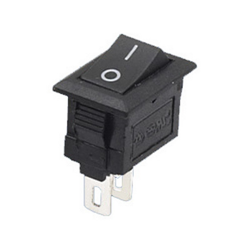 ON OFF 2Pin 3A 250V Black Button Rocker Small Switch