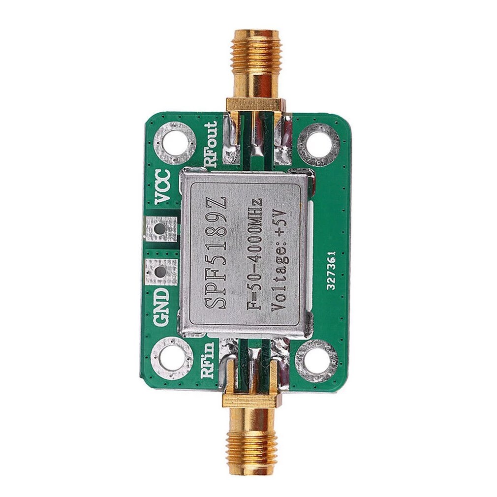 LNA 50-4000MHz RF Low Noise Amplifier Signal Receiver Module Shield Board for Arduino SPF5189 NF = 0.6dB inm